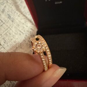 Elegant Rose gold wedding set